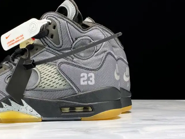 Rep MAX Air Jordan 5 Black CT8480-001 Off-White x 0619